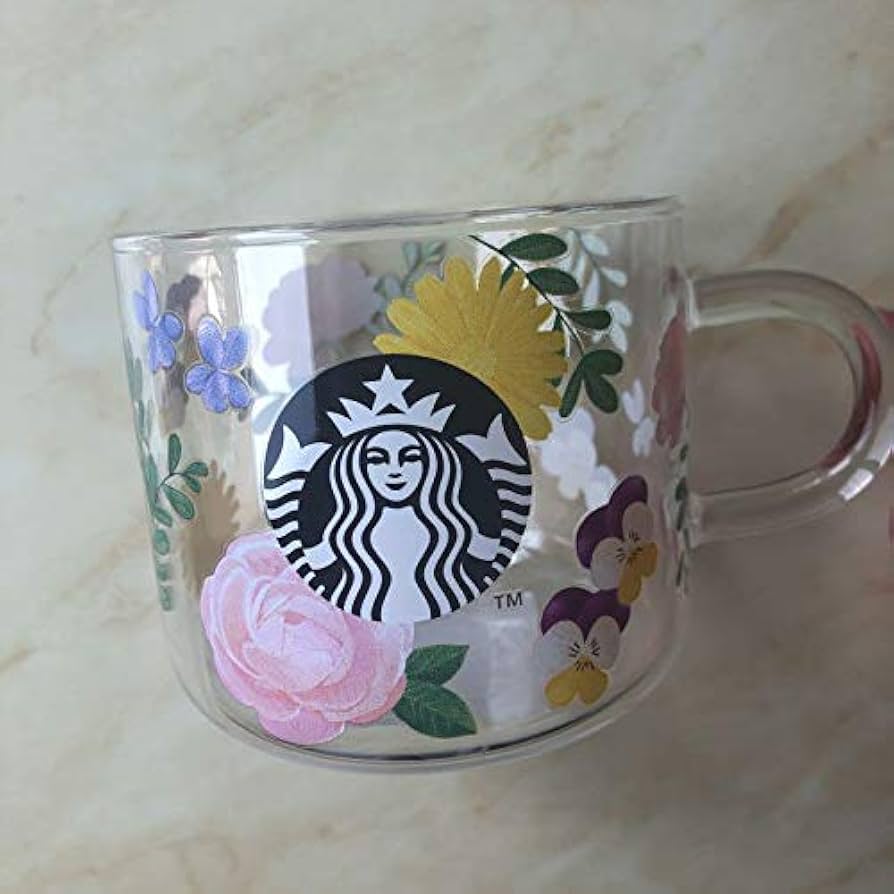 Amazon.co.jp: スターバックス 耐熱グラス フローラル